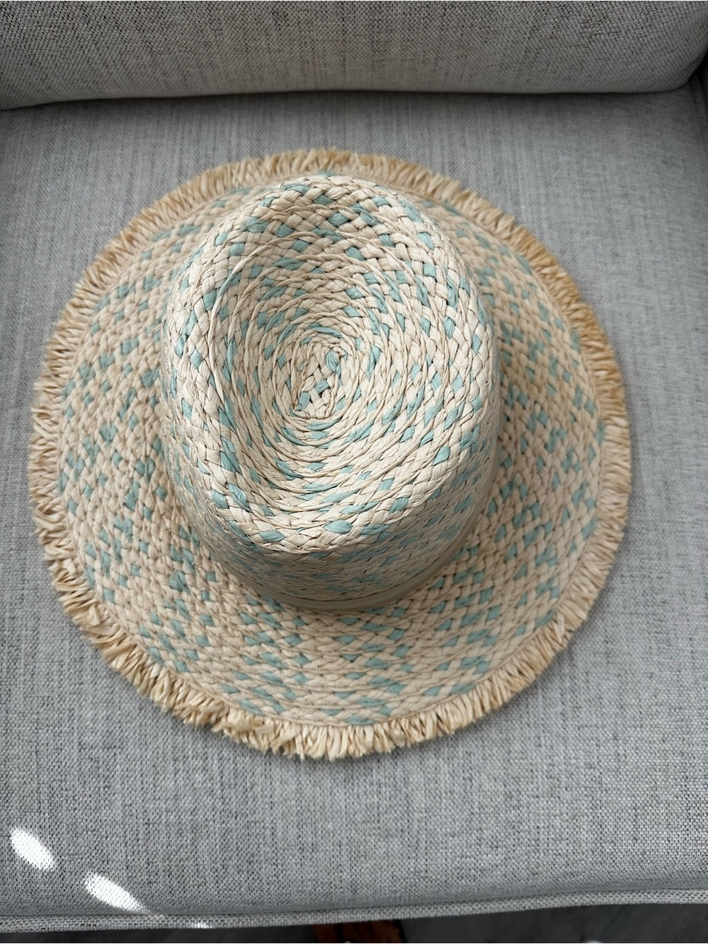 Mossimo Supply Co. Straw Hat with Mint Accents - Picture 2 of 3